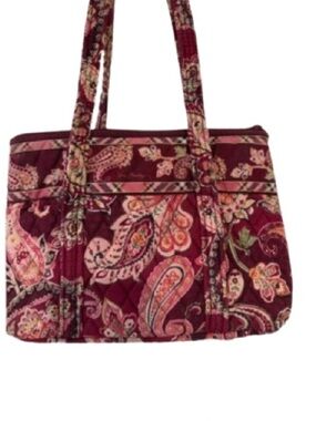 Vera Bradley “Little Betsy”/Small Tote Retired Piccadilly Plum Paisley